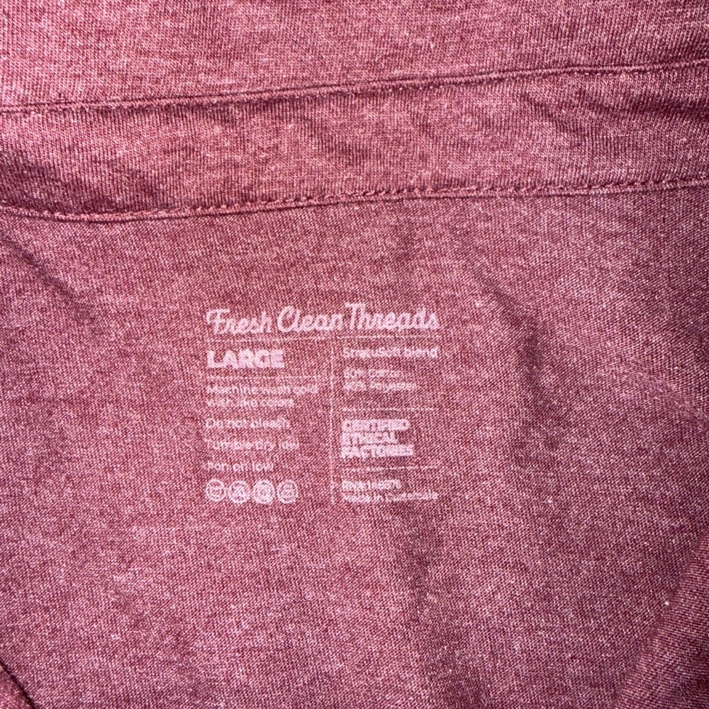 Fresh Clean Threads purple polo